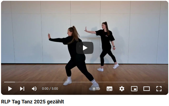 Screenshot Tanzvideo, Link zu youtube