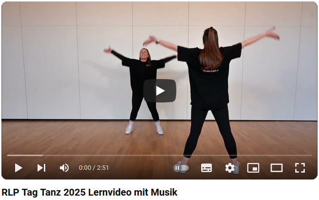 Screenshot Tanzvideo, Link zu youtube